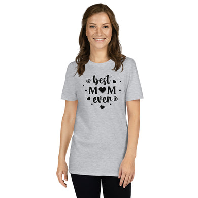 Best Mom Ever Gildan Grey Short-Sleeve Unisex T-Shirt