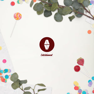 AV Maroon Bubble-free Stickers