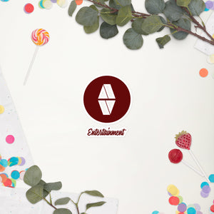 AV Maroon Bubble-free Stickers