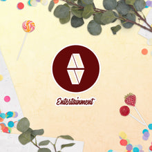 Load image into Gallery viewer, AV Maroon Bubble-free Stickers