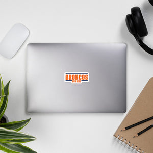 Broncos Bubble-free stickers