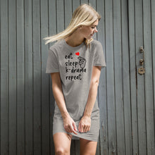 Load image into Gallery viewer, K-Drama Organic 2 Cotton T-Shirt Dress