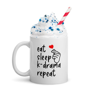 K-Drama White Glossy Mug