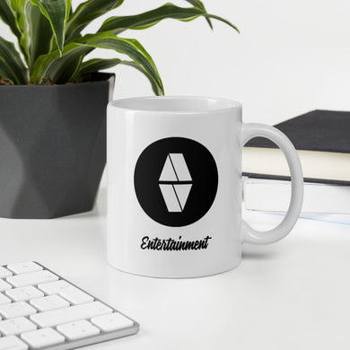 AV Black White Glossy Mug