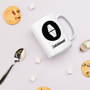 AV Black White Glossy Mug