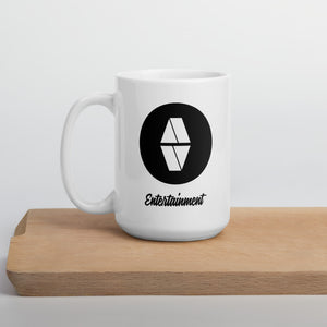 AV Black White Glossy Mug