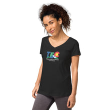 Load image into Gallery viewer, TFC Women’s Fitted V-neck 1 T-shirt