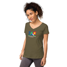 Load image into Gallery viewer, TFC Women’s Fitted V-neck 1 T-shirt