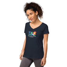 Load image into Gallery viewer, TFC Women’s Fitted V-neck 1 T-shirt